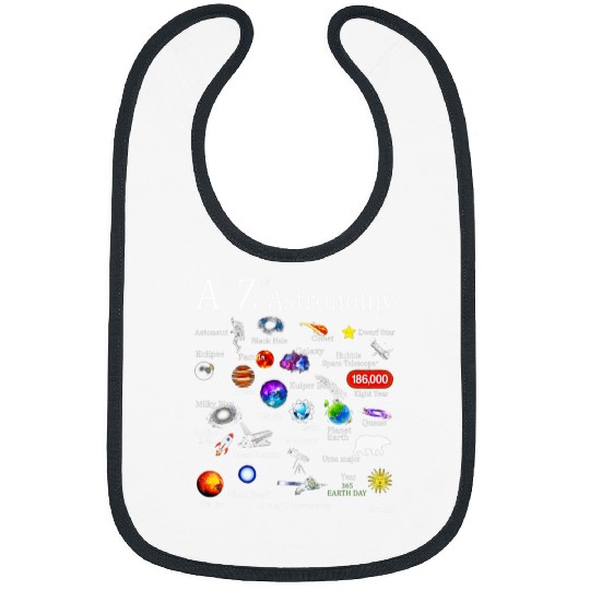 A To Z Funny Astronomy Lover Astrophysics Astronomer Bibs