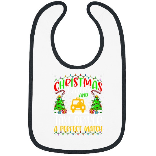 Christmas Light And Taxi Driver xmass 2Taxi Driver Christmas Bibs