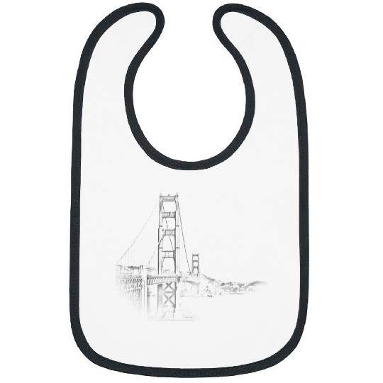 Foggy Golden Gate Bridge Bibs