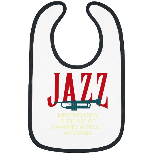 Drawing Jazz Music Instrument Trumpet Bibs