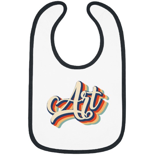 Art Teacher Back To School vintages Retro Artist Cool Bibs