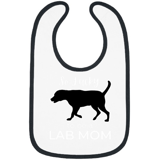Black Lab Mom Labrador Retriever Lucky St  Patricks Day Bibs