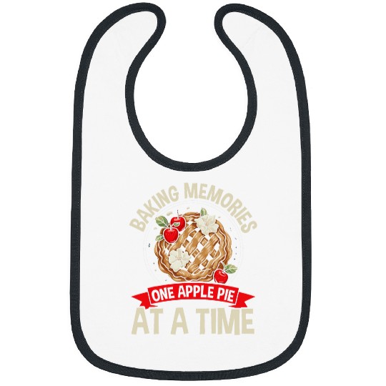 Apple Pie Dessert Food Lover Foodie American Cuisine Baker 10 Bibs