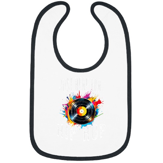 Hip Hop Men Women Boys Old School 90s Music Rap 50th Year Bibs