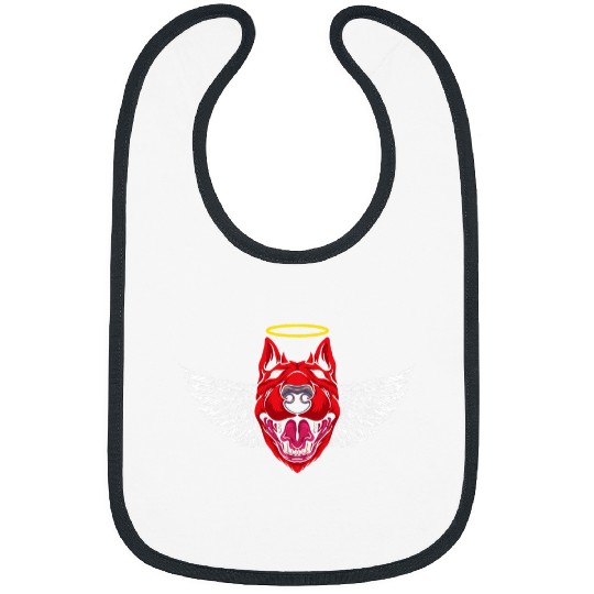 Devil Bull Terrier Dog Bibs