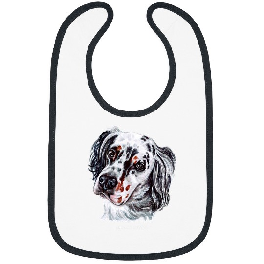 English Setter Dog Profile Pretty Face 4 Pet Setter Owner Bibs