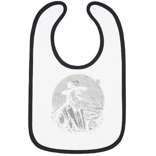 Funny Plague Doctor cool Grunge Style leeches medicals 25 Bibs