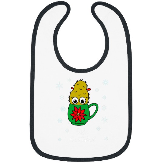 Feliz Cactidad Small Christmas Cactus In Poinsettia Mug Bibs