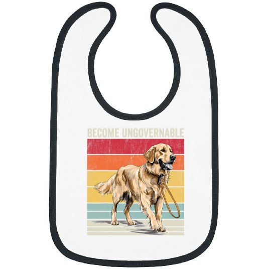 Become Ungovernable Golden Retriever Become Ungovernable Bibs