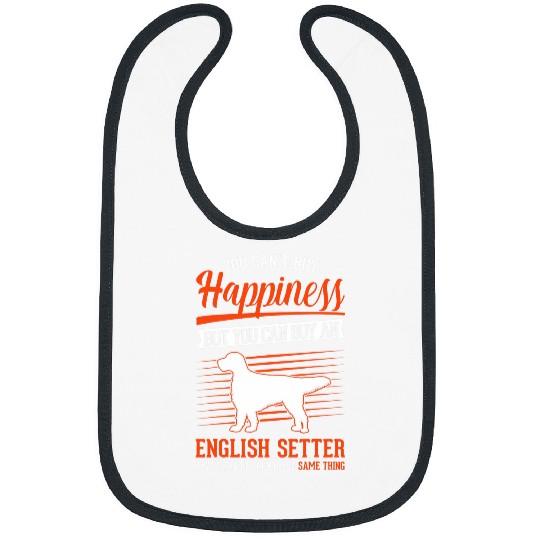 English Setter Happiness 1 Bibs