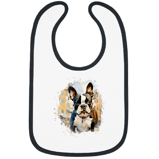 Boston Terrier Outdoor Landscape Adventure Dog Bibs