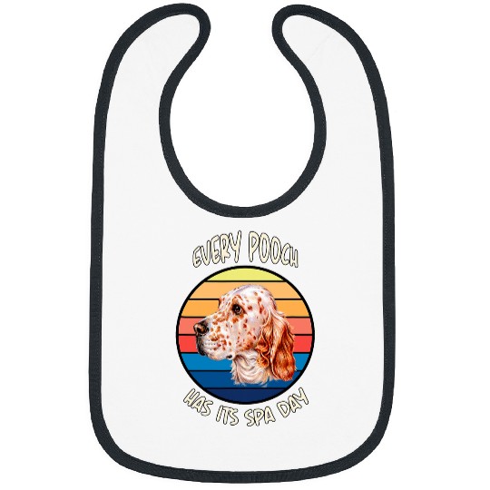 English Setter Dog Owner Design Every Pooch Has Its Spa Day Bibs