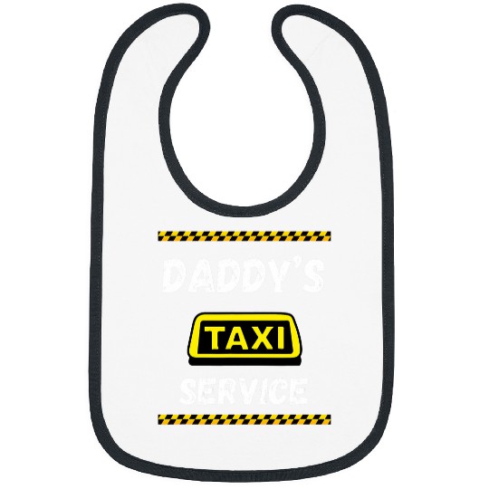 Funny Daddys Taxi Service Cab Driver Family Taxi Bibs