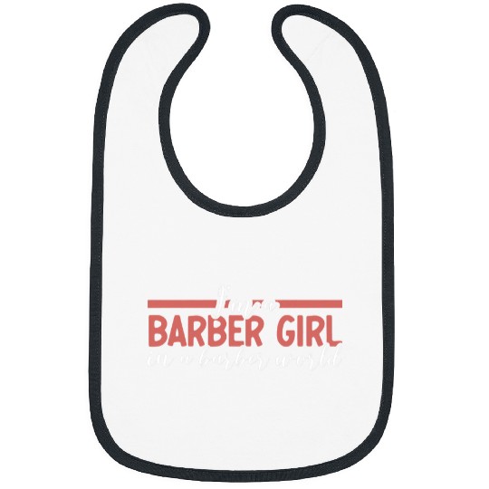 Barber Girl Funny Hairstylist Female Barber Haircut Bibs