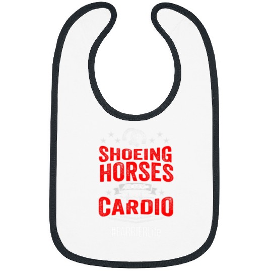 Horse Lover Farrier Cardio Horseshoe Hoof Trimming Equine Shoeing 21 Bibs