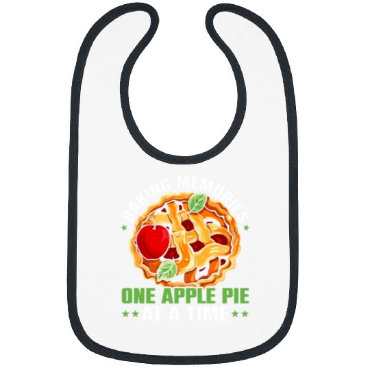 Apple Pie Dessert Food Lover Foodie American Cuisine Baker 3 Bibs