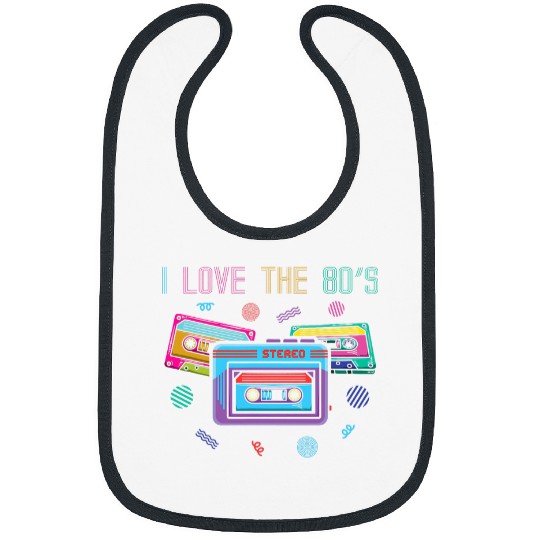 I Love The 80s Music 80s Rock Cassette Collector Bibs