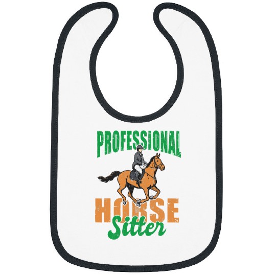 Horse Girl Horseback Riding Pony Horseshoe Equestrian Racing 21 Bibs