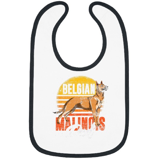 Fathers Day Dog Lover Pet Parent Animal Belgian Malinois Bibs