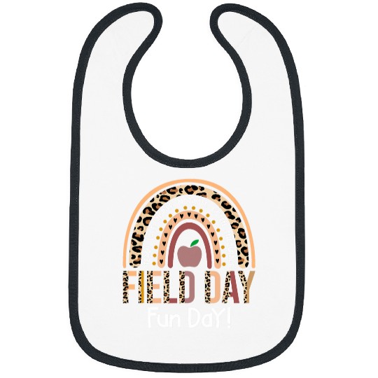 Field Trip Fun Day 2Rainbow Leopard Adults Math Teacher Bibs