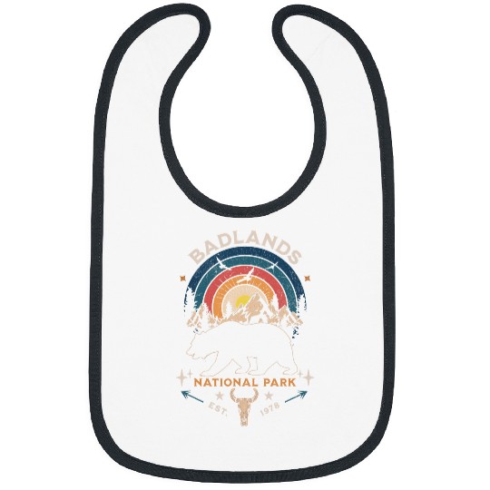 Badlands National Park South Dakota Camping Hiking Vintage Bibs