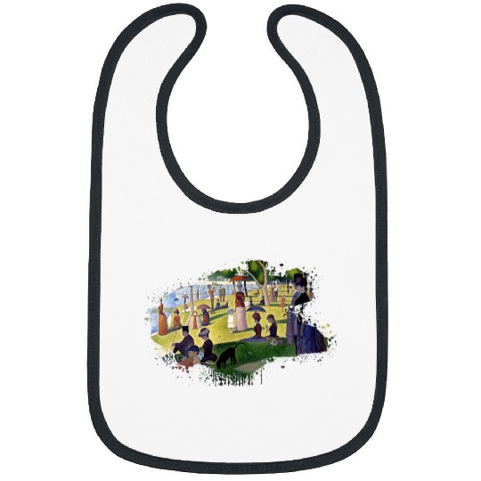 Famous Art A Sunday on La Grande by Georges Seurat Stylish Bibs
