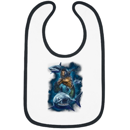 Aquaman Movie Swimming with Sharks Bibs