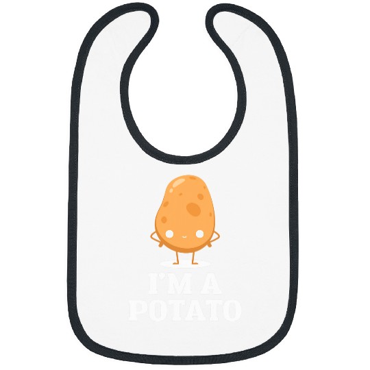 Lacrosse Gift Im A Potato 2Vegetable Food Funny Potato 27 Bibs