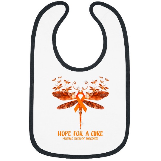 Hope For A Cure MS Multiple Sclerosis Awareness Dragonfly Bibs