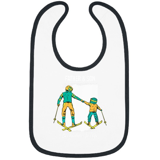 Father Son Friends Attachment Skis Driving Bibs