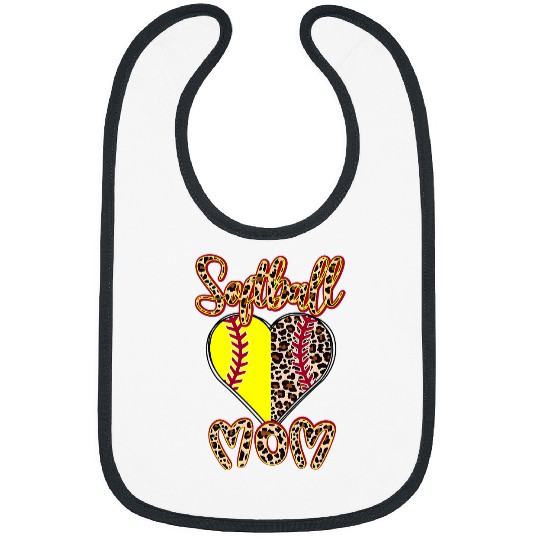 Blessed Softball Mom Girls Fastpitch 1 Bibs