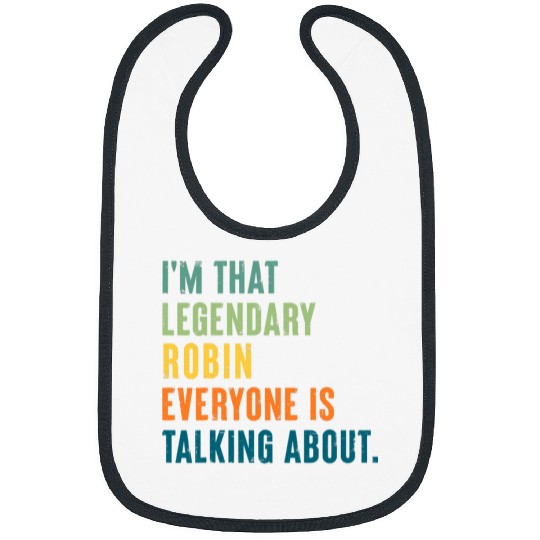 Lacrosse Gift Legendary Robin Funny uniques Personalized Name 21 Bibs