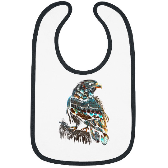 DIamond Dover Bird Native American Indian Northwest Tribal Bibs