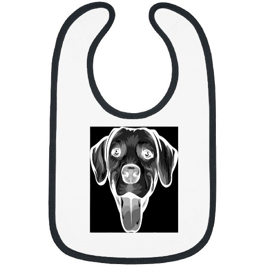 Cool Negative Photo Style Image of Rhodesian Ridgeback Bibs