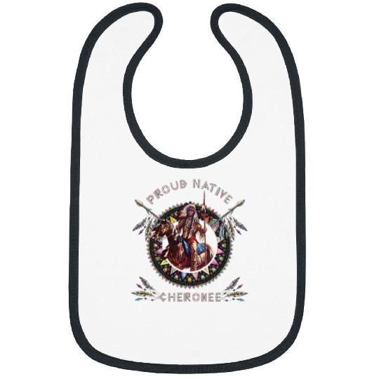 Cherokee Native American Indian Warrior Riding Horse Bibs