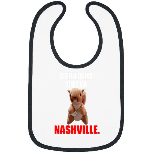 Funny country music rock star squirrel outta Nashville Bibs