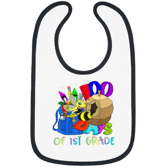 100 Days Of 1st Grade Student Happy 100 Days Of School Bibs