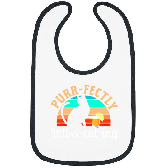 Funny Tequila Drinking Cat Lover Salt Lime Bartender Drink 22 Bibs