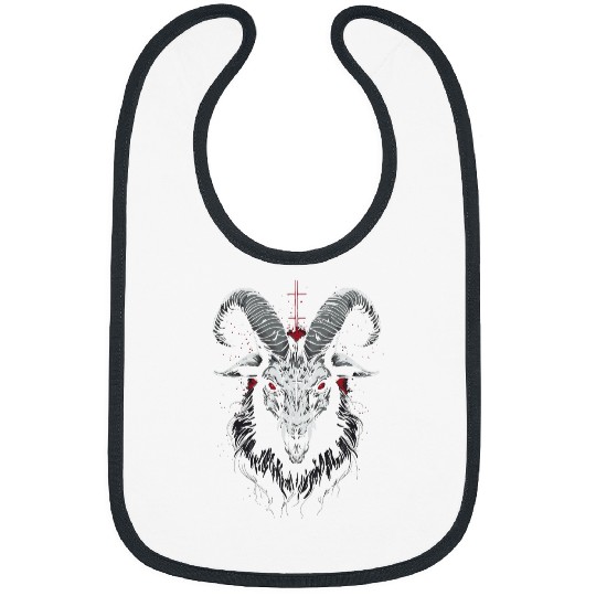 Goats Lover Satanic Goats 2Occult Baphomet 2Satan Satanism Gothic Goth Bibs