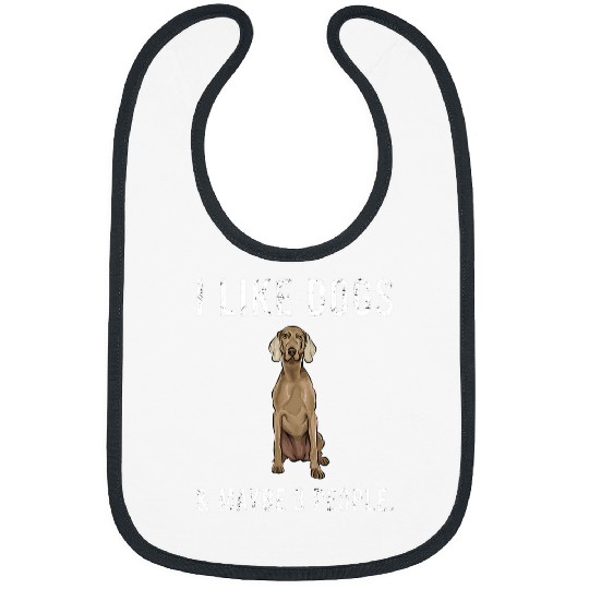 Like Dogs and Three People Weimaraner Bibs