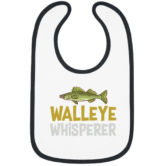 Fishing Fun Walleye Fishing Funny Fish Boat Lake Tournament 13 Bibs