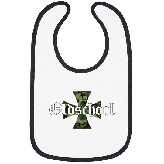 Biker Motorcycle Iron Cross Old School Chopper Bibs