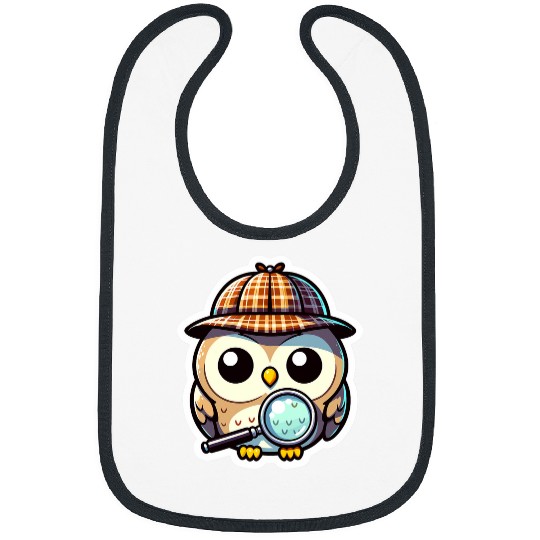 Detective Wisdom 2Bird Owl Detective 2Detective Owlet Bibs