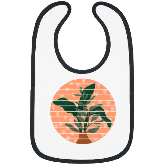 Beautiful floral print Abstract art Bibs