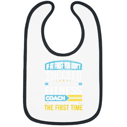 Funny Fitness Coachs Personal Trainer Instructor Sayings Gift Bibs