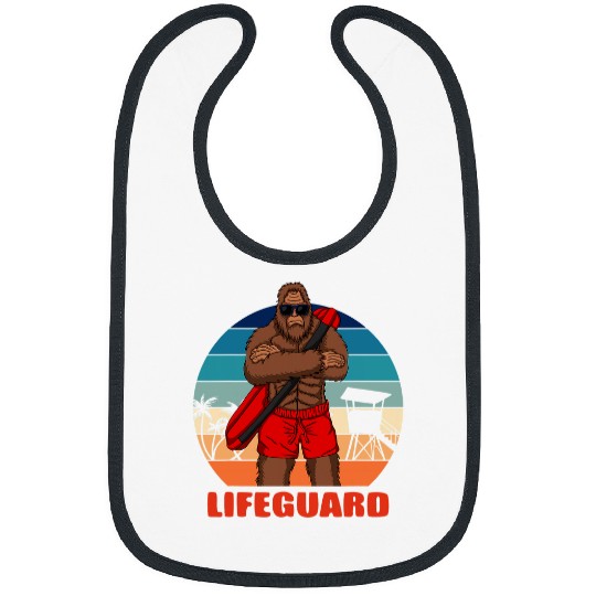 bigfoots Sasquatch cryptozoology lifeguard apparel Bibs