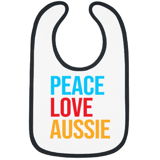 Australian Shepherd Aussie Peace Love Aussie Bibs
