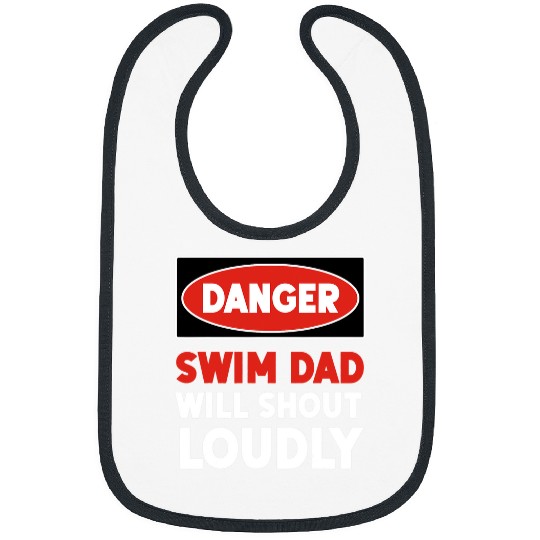 Swimming Pool DANGER Swim Dad 1 Bibs