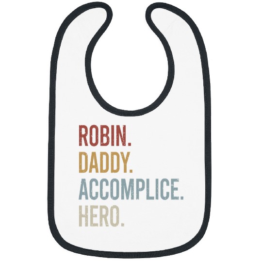 Lacrosse Gift Mens Robin Daddy Accomplice Hero Retro Style Vintage Bibs