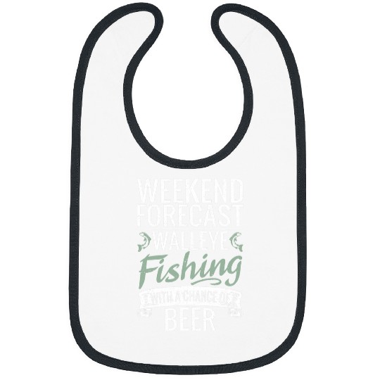Fishing Fun Walleye Fishing with a chance of Beer Hunting Fishing Bibs